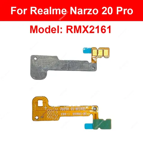 Sc9b82a36972247c5a0bb5a0bc1ae3e25Y_480x480q75 Flashlight Flex Cable Realme Narzo 20 30 50 60 70 Pro N65 60X 4G 5G Rear Camera FlashLight Sensor Ambient Flex Ribbon Repair (New) - Image 1