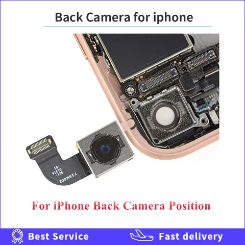Scb37191c81974e4fa186f0c2504781ccY_480x480q75 100% Tested Back Rear Main Camera With Flash Module Sensor Flex For iPhone X 11 12 7 8 PLus SE 2020 High Quality (New) - Image 1