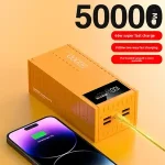 BackShell Container Super Fast Charging 10000 20000 50000mAh PD 22.5W Large Capacity Creative Power Bank Outdoor Power Supply (New)