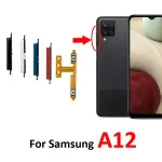 Samsung Galaxy A12 A125 A127 Phone BackShell Volume Button Up Down Control Key Internal Flex Cable Part (New)