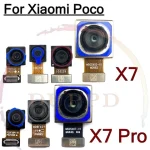 Front Rear Camera Xiaomi Mi Poco X7 Pro X7Pro Frontal Selfie Back Facing Main Camera Module Backside View Replacement Parts (New)