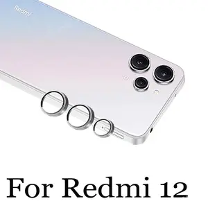 Sd74ac0a741284df8a158330780a42448f_300x300q75 3/2/1 Metal Camera Lens Protector Redmi 12 Camera Glass Lens film 3D Snap On Anti Scratch (New) - Image 1