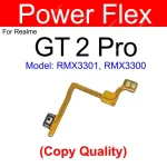 Power Volume Buttons Flex Cable Realme GT 2 Pro GT2 Pro On OFF Power Volume Side Keys Buttons Flex Parts (New)