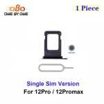 Single SIM Card Tray Holder Slot Replacement iPhone 12 Pro Max Promax Single Sim Version Card Tray Holder Black Blue(1PC) (New)