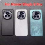 Magic6Pro 6Pro Battery Back Cover Honor Magic 6 Pro Rear Housing Glass Case Replace Phone Repair Spare Parts + Camera Lens (New)
