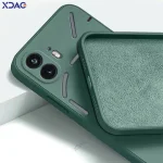 Original Square Liquid Silicone Phone Cases Nothing Phone 1 2 5G 360 Soft Shockproof Back Covers NothingPhone1 NothingPhone2 (New)