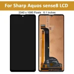 61 Original OLED Sharp Aquos sense8 SH-M26B LCD Display Touch Screen Digitizer Assembly Sense 8 Screen Replacement (New)