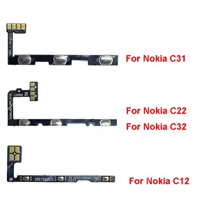 Se4f4149ef9f04335a8b5f2747168dc4a6_300x300q75 Volume Power Side Button Flex Cable Nokia C12 C22 C32 C31 C21 Plus On Off Power Volume Key Flex Ribbon Replacement Parts (New) - Image 1