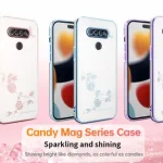 Glitter Phone Case LG K51 Stylo 6 5 4 Velvet 5G LM-G900N LM-G900EM Rhinestone Transparent Soft TPU Shockproof Back Cover (New)
