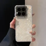 Shockproof Glitter Shell Pattern Case Xiaomi 15 Mi 14 Pro Mi13 Mi17 Pro Slim Electroplating Camera Protection Phone Cover (New)