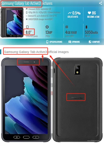 Seac87b68bd9f43b0a2ee72dc4c1738c2V_480x480 Screen Protector Samsung Galaxy Tab Active 3 (8 inch) 2020 HD 9H Hardness Tempered Glass film Active3 SM-T570 T575 T577 (New) - Image 1