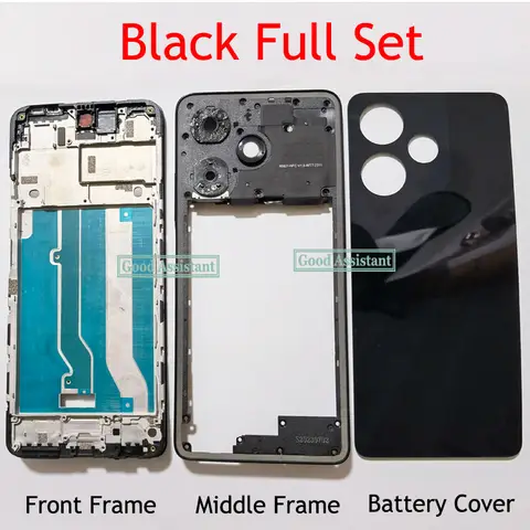 Seaea1904d91c46478ca25d09a36a4fc6D_480x480q75 For Infinix Hot 30 X6831 LCD Faceplate Frame Front Middle Frame Back Housing Door Battery cover Replacement Parts (New) - Image 1