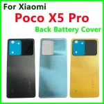 Back Battery Cover Glass Housing xiaomi POCO X5 PRO Glass Door Back Battery Back Cover Case camera lens glass (New)