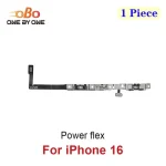 Power Switch On Off Mute Volume Button Flex Cable iPhone 16 Plus Pro Max Promax Power On Off Volume Flex Repair Parts (1PC) (New)