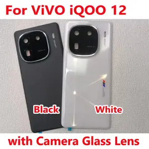 Sf1514f9df30a4a689b35271ecad6784fz_300x300q75 Top Battery Back Glass Cover Vivo Iqoo 12 IQOO12 Housing Rear Case + Camera Frame Lens Lid Chassis Shell + Adhesive (New) - Image 1