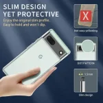 Google Pixel 7A Slim Fit Transparent Plastic TPU Protective Silicone Cover Phone Cases Google Pixel 8 Pro (New)