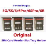 Original Best SIM Card Reader Slot Tray Port Holder ZTE Nubia Red Magic 5G 5S NX659J 6 6Pro 6S Pro 6R Phone (New)