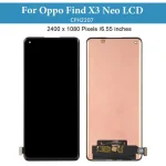 6.55"Original AMOLED For Oppo Find X3 Neo X3Neo LCD Display CPH2207 Touch Screen Panel Digitizer For FindX3 Neo Assembly Replace (New)