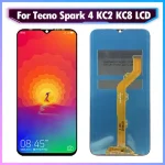 652 Original Tecno Spark 4 LCD Display Touch Digitizer Screen Replacement Tecno Spark4 KC2 KC8 LCD Repair Parts (New)