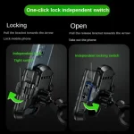 Apex Rush Motorcycle Phone Holder 1S Fast Lock Aluminum Hlebar Base Bike Mobile St Scooters ATV Motorcycle Phone St (New)