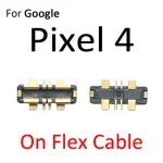 Inline FPC Battery Connector Contact Holder Google Pixel 3 4 XL 3XL 4XL 4a 5 5a 6 7 Pro On Logic Motherboard Flex Cable (New)