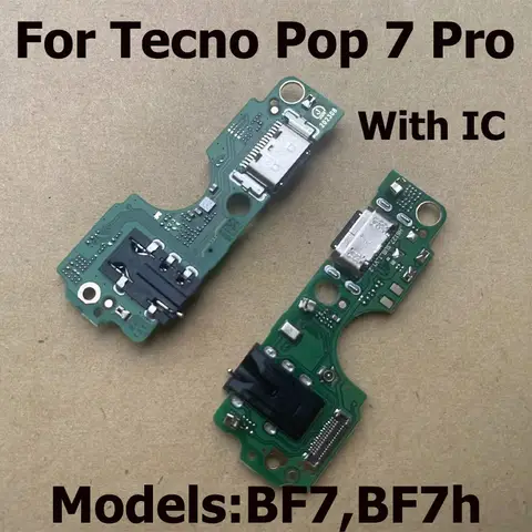 Sfacd0ae5f7584c338c346edfd6240ce5t_480x480q75 New Charging Port Flex Cable Tecno Pop 7 BF6 Fast Charger Dock Connector Pop 7 Pro BF7 Repair Part (New) - Image 1