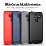 New Carbon Fiber Case LG G6 G7 Plus G8X G8 G8S ThinQ V50 Case V30 V30S V40 V50S Stylo 4 5 W10 W30 Cover Soft Silicone Cases (New)