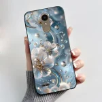 Phone Case LG K10 2018 K11 2018 K11 Plus K11+ Case Luxury Fashion Butterfly Flower Soft TPU Black Silicone Jelly Cover (New)