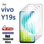 1-4PCS Screen Protector vivo Y19s Y19 19s Y 19 S Tempered Glass Crystal High Aluminum Anti Scratch Case Friendly Fingerprint (New)