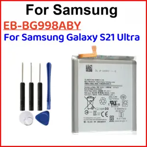 Sfca983fb05f640aebd94b2de48ca37ceH_300x300q75 EB BG998ABY 5000mAh Replacement Battery Samsung Galaxy S21 Ultra S21Ultra G998 5G Mobile Phone Batteries (New) - Image 1