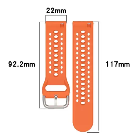 Sfcaeb68b7f9d4f6ba226f44c89675a34i_480x480q75 22mm Breathable Silicone Strap Xiaomi Watch 5 S5-4-3-2-1 Comtable B Amazfit Bip 6-5 Active Max OnePlus Watch 3 2R (New) - Image 1