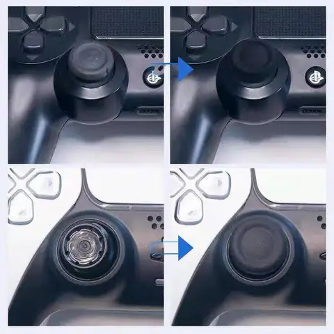 Sfd3801b250e4481a99865d27cf9e044aO_480x480q75 PS5 PS4 Controller Thumb Grip Caps - 8PCS Anti-Slip Joystick Cover Non-Skid Silicone Stick Caps Protective Replacement Kit (New) - Image 1