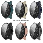 Protector Case Screen Glass Xiaomi Watch S1 Pro Smart Watch PC Hard Edge Protective Cover Mi Watch S1 Bumper Accessories (New)