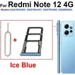 Sim Card Tray Redmi Note 12 12 Pro 12 Pro Plus 12 Turbo 4G 5G Micro SIM Card SD Card Reader Slot Holder Replacement Parts (New)