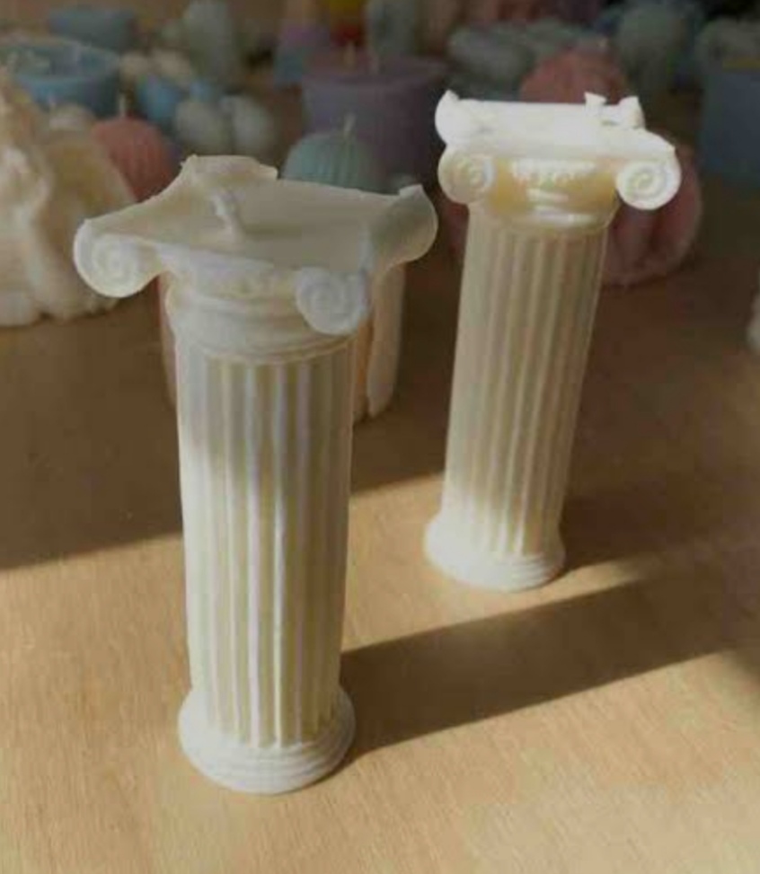 a49938fcdd06c6c73526c4d12464ab1c Roman pillar candlepillar candle (New) - Image 1