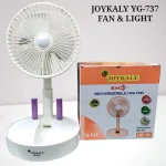 JOYKALY YG-737 AC/DC Rechargeable Lithium Battery Foldable & Movable Table Fan With (New)