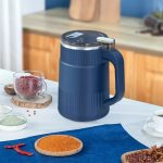 Household Small Powder Grinding Machine, Electric Mini Spice Grinder Add 5 Blades, 304 Stainless Steel Grinding Fine Powder for All Kinds of Grains, Condiments, Coffee Beans (Blue) By Red Touch (New)